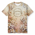 Custom 3D all over print memorial t-shirt with tribute design